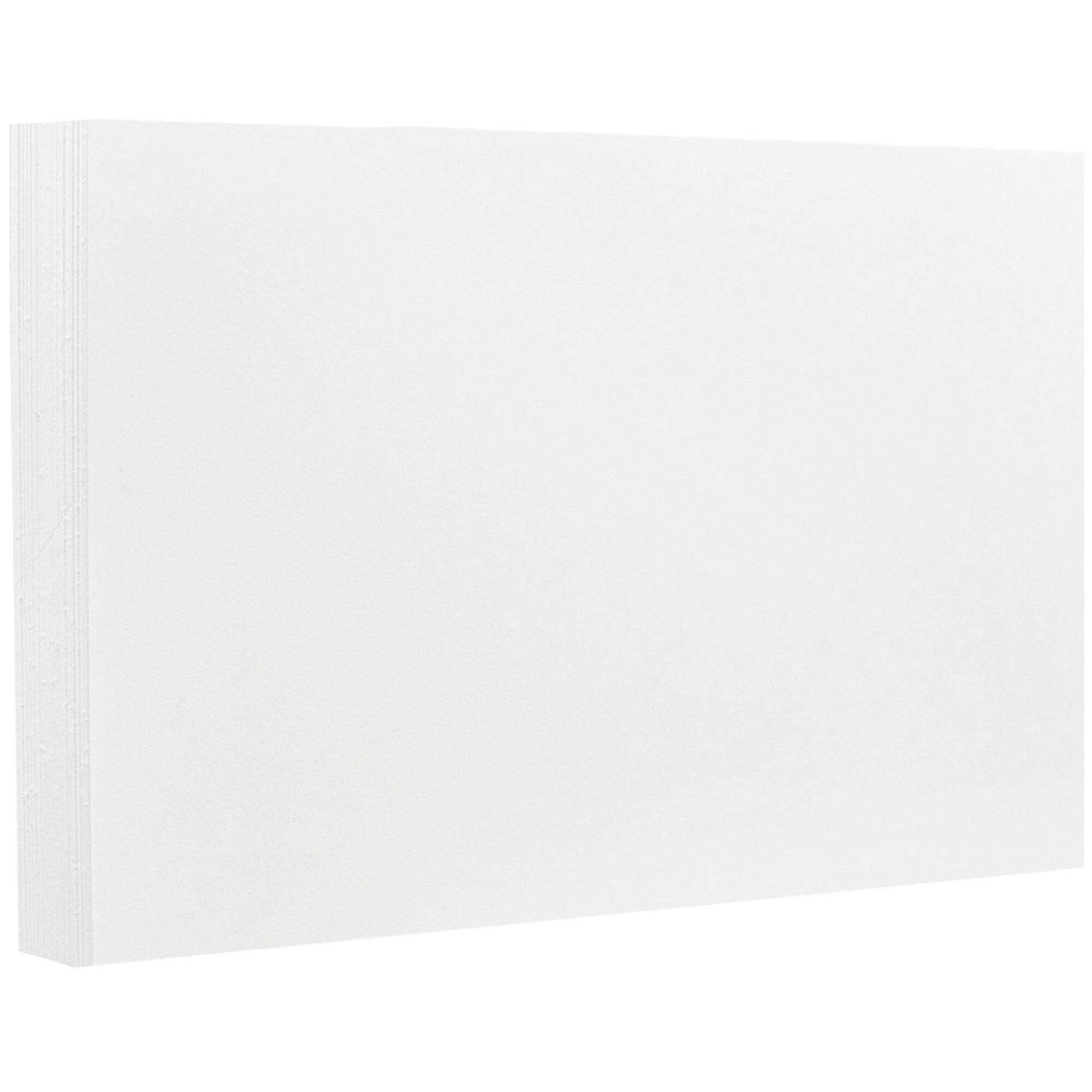JAM Paper 5" x 6" White Blank Flat Note Cards